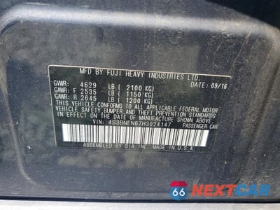 Zdjęcie 12 z 12 samochodu: 2017 SUBARU LEGACY 3.6R LIMITED VIN:4S3BNEN67H3024147 - miniatura