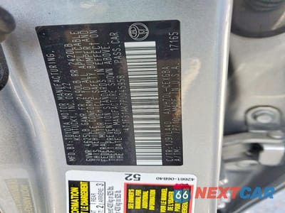 Zdjęcie 12 z 12 samochodu: 2023 TOYOTA CAMRY XLE VIN:4T1F31AK7PU045958 - miniatura