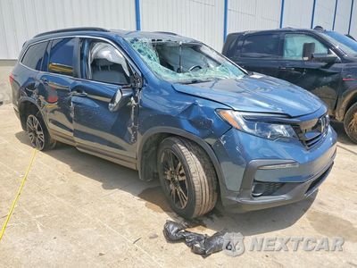 Czwarte zdjęcie samochodu z boku: 2021 HONDA PILOT SE VIN:5FNYF5H2XMB011406 - miniatura