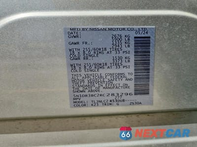 Zdjęcie 14 z 14 samochodu: 2024 NISSAN PATHFINDER SV VIN:5N1DR3BC2RC283296 - miniatura