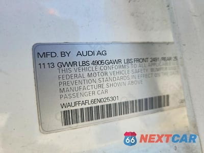 Zdjęcie 12 z 12 samochodu: 2014 AUDI A4 PREMIUM PLUS VIN:WAUFFAFL6EN025301 - miniatura