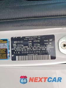 Zdjęcie 12 z 12 samochodu: 2022 KIA K5 LXS VIN:5XXG14J23NG152217 - miniatura