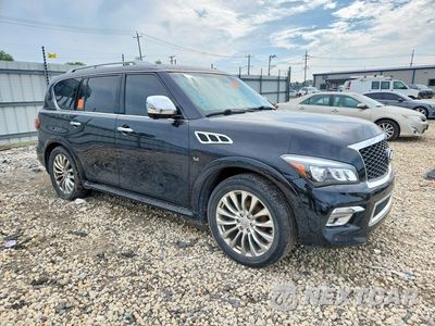 Czwarte zdjęcie samochodu z boku: 2016 INFINITI QX80 BASE VIN:JN8AZ2NC7G9401130 - miniatura