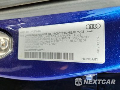 Zdjęcie 12 z 12 samochodu: 2015 AUDI A3 PREMIUM VIN:WAUBFGFF3F1083631 - miniatura