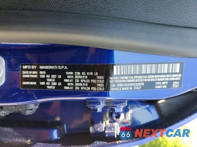 Zdjęcie 12 z 12 samochodu: 2019 MASERATI LEVANTE VIN:ZN661XUA5KX322676 - miniatura