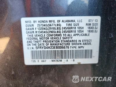 Zdjęcie 13 z 13 samochodu: 2014 ACURA MDX VIN:5FRYD4H23EB006676 - miniatura