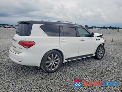 Trzecie zdjęcie samochodu z tyłu: 2012 INFINITI QX56 BASE VIN:JN8AZ2NEXC9021792 - miniatura