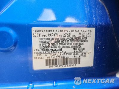 Zdjęcie 12 z 12 samochodu: 2020 NISSAN VERSA S VIN:3N1CN8DV0LL832418 - miniatura