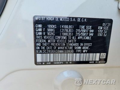 Zdjęcie 13 z 13 samochodu: 2021 HONDA HR-V LX VIN:3CZRU6H38MM722830 - miniatura
