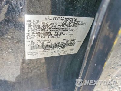 Zdjęcie 13 z 13 samochodu: 2012 FORD FLEX LIMITED VIN:2FMGK5DC1CBD03409 - miniatura