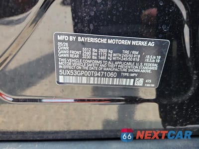 Zdjęcie 14 z 14 samochodu: 2026 BMW X3 30 XDRIVE VIN:5UX53GP00T9471060 - miniatura