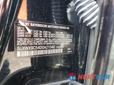Zdjęcie 12 z 12 samochodu: 2013 BMW X3 XDRIVE28I VIN:5UXWX9C54D0A21040 - miniatura
