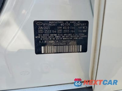 Zdjęcie 13 z 13 samochodu: 2022 HYUNDAI SONATA HYBRID LIMITED VIN:KMHL54JJ1NA038167 - miniatura