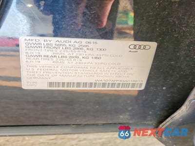 Zdjęcie 13 z 13 samochodu: 2016 AUDI Q5 PREMIUM PLUS S-LINE VIN:WA1D7AFP3GA018613 - miniatura