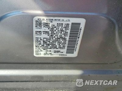 Zdjęcie 14 z 14 samochodu: 2015 NISSAN ROGUE SELECT S VIN:JN8AS5MT0FW673087 - miniatura
