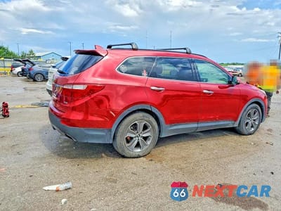 Trzecie zdjęcie samochodu z tyłu: 2013 HYUNDAI SANTA FE GLS VIN:KM8SNDHF5DU013864 - miniatura