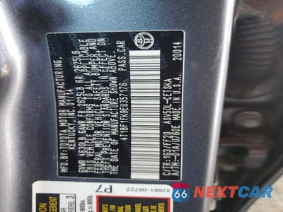 Zdjęcie 12 z 12 samochodu: 2014 TOYOTA CAMRY SE VIN:4T1BF1FK9EU357176 - miniatura