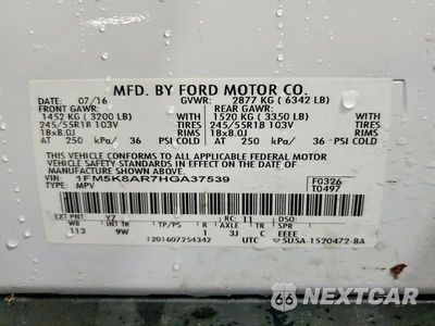 Zdjęcie 13 z 13 samochodu: 2017 FORD EXPLORER POLICE INTERCEPTOR VIN:1FM5K8AR7HGA37539 - miniatura