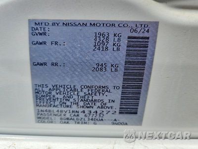 Zdjęcie 13 z 13 samochodu: 2024 NISSAN ALTIMA S VIN:1N4BL4BV1RN434272 - miniatura