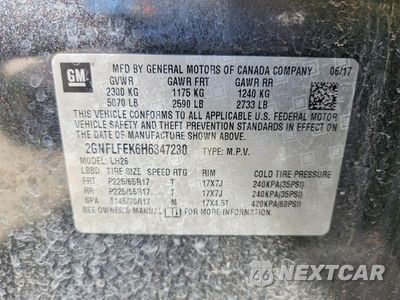 Zdjęcie 13 z 13 samochodu: 2017 CHEVROLET EQUINOX LT VIN:2GNFLFEK6H6347230 - miniatura