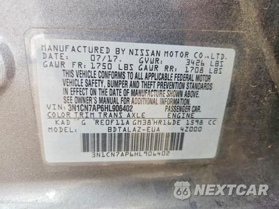 Zdjęcie 13 z 13 samochodu: 2017 NISSAN VERSA 1.6 S PLUS VIN:3N1CN7AP6HL906402 - miniatura