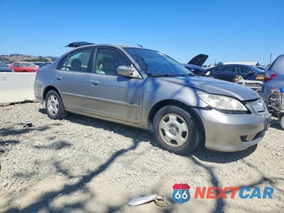 Czwarte zdjęcie samochodu z boku: 2005 HONDA CIVIC HYBRID VIN:JHMES96645S014865 - miniatura