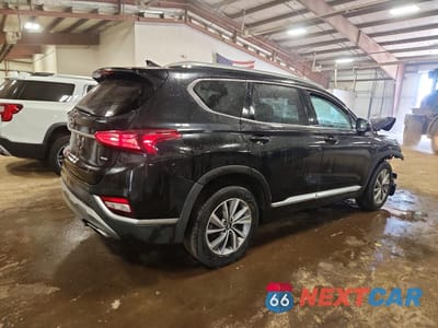 Trzecie zdjęcie samochodu z tyłu: 2020 HYUNDAI SANTA FE SEL VIN:5NMS3CAD0LH222674 - miniatura