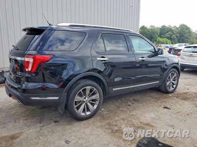 Trzecie zdjęcie samochodu z tyłu: 2018 FORD EXPLORER LIMITED VIN:1FM5K7F88JGA81677 - miniatura