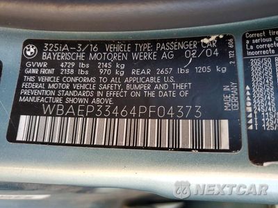 Zdjęcie 12 z 12 samochodu: 2004 BMW 325 XIT VIN:WBAEP33464PF04373 - miniatura