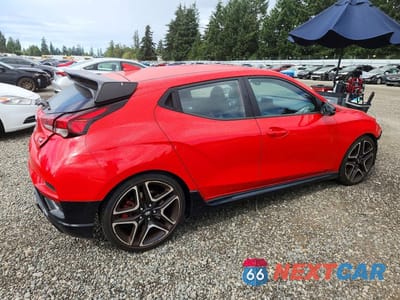 Trzecie zdjęcie samochodu z tyłu: 2022 HYUNDAI VELOSTER N BASE VIN:KMHT36AH0NU012043 - miniatura
