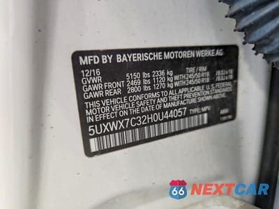 Zdjęcie 12 z 12 samochodu: 2017 BMW X3 XDRIVE35I VIN:5UXWX7C32H0U44057 - miniatura