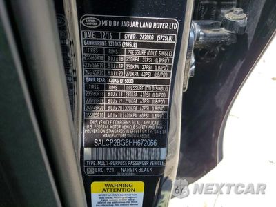 Zdjęcie 13 z 13 samochodu: 2017 LAND ROVER DISCOVERY SPORT SE VIN:SALCP2BG6HH672066 - miniatura
