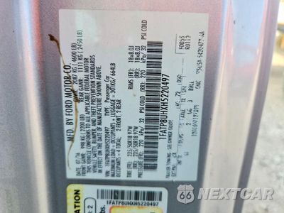 Zdjęcie 12 z 12 samochodu: 2017 FORD MUSTANG VIN:1FATP8UHXH5220497 - miniatura