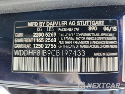 Zdjęcie 12 z 12 samochodu: 2016 MERCEDES-BENZ E 350 4MATIC VIN:WDDHF8JB9GB197433 - miniatura