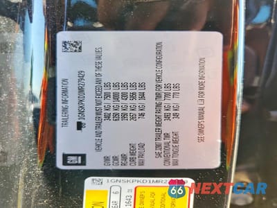 Zdjęcie 13 z 13 samochodu: 2021 CHEVROLET TAHOE K1500 Z71 VIN:1GNSKPKD1MR279429 - miniatura