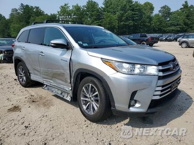 Czwarte zdjęcie samochodu z boku: 2018 TOYOTA HIGHLANDER HYBRID XLE VIN:5TDJGRFH2JS047336 - miniatura