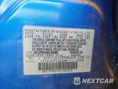 Zdjęcie 12 z 12 samochodu: 2021 NISSAN KICKS S VIN:3N1CP5BV4ML526965 - miniatura