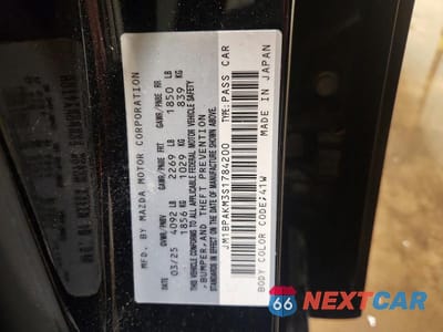 Zdjęcie 12 z 12 samochodu: 2025 MAZDA 3 SELECT SPORT VIN:JM1BPAKM3S1784200 - miniatura
