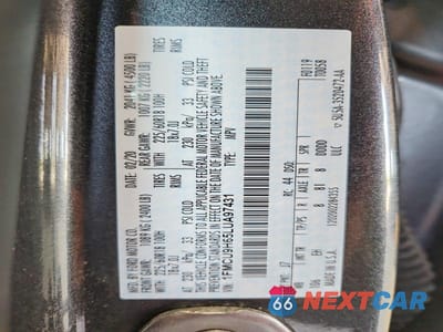 Zdjęcie 13 z 13 samochodu: 2020 FORD ESCAPE SEL VIN:1FMCU9H65LUA97431 - miniatura
