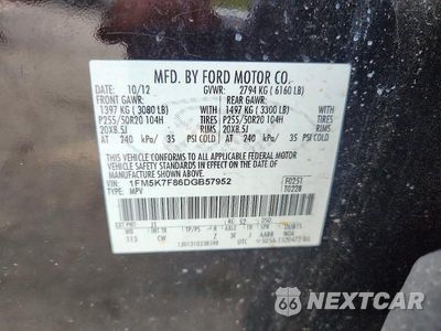 Zdjęcie 13 z 13 samochodu: 2013 FORD EXPLORER LIMITED VIN:1FM5K7F86DGB57952 - miniatura