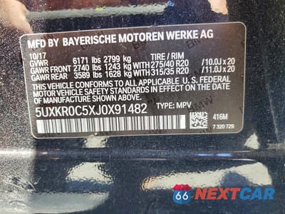 Zdjęcie 13 z 13 samochodu: 2018 BMW X5 XDRIVE35I VIN:5UXKR0C5XJ0X91482 - miniatura