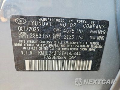 Zdjęcie 12 z 12 samochodu: 2026 HYUNDAI SONATA HYBRID BLUE VIN:KMHL24JJ2TA145444 - miniatura