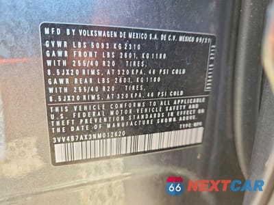 Zdjęcie 13 z 13 samochodu: 2022 VOLKSWAGEN TIGUAN SEL R-LINE VIN:3VV4B7AX3NM012620 - miniatura