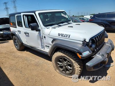 Czwarte zdjęcie samochodu z boku: 2021 JEEP WRANGLER UNLIMITED SPORT VIN:1C4HJXDN9MW794272 - miniatura