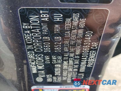 Zdjęcie 12 z 12 samochodu: 2016 KIA RIO EX VIN:KNADN4A30G6630480 - miniatura