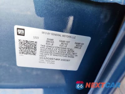 Zdjęcie 12 z 12 samochodu: 2024 CHEVROLET MALIBU RS VIN:1G1ZG5ST4RF153197 - miniatura