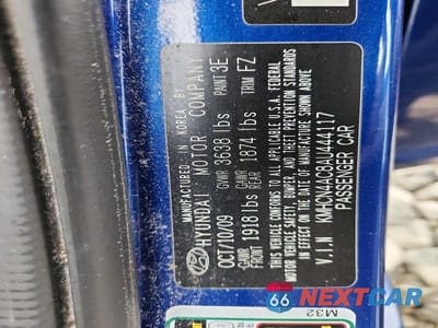 Zdjęcie 12 z 12 samochodu: 2010 HYUNDAI ACCENT GLS VIN:KMHCN4AC8AU444117 - miniatura