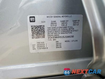 Zdjęcie 13 z 13 samochodu: 2025 GMC ACADIA ELEVATION VIN:1GKENKRS1SJ144150 - miniatura