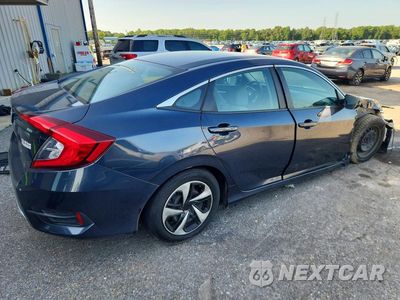 Trzecie zdjęcie samochodu z tyłu: 2019 HONDA CIVIC LX VIN:19XFC2F69KE045814 - miniatura