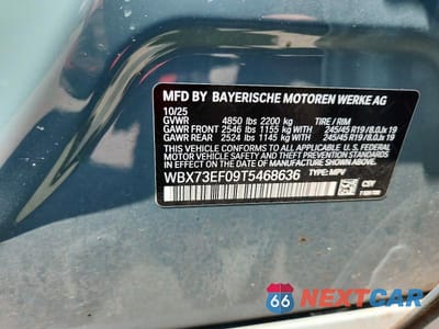 Zdjęcie 13 z 13 samochodu: 2026 BMW X1 XDRIVE28I VIN:WBX73EF09T5468636 - miniatura